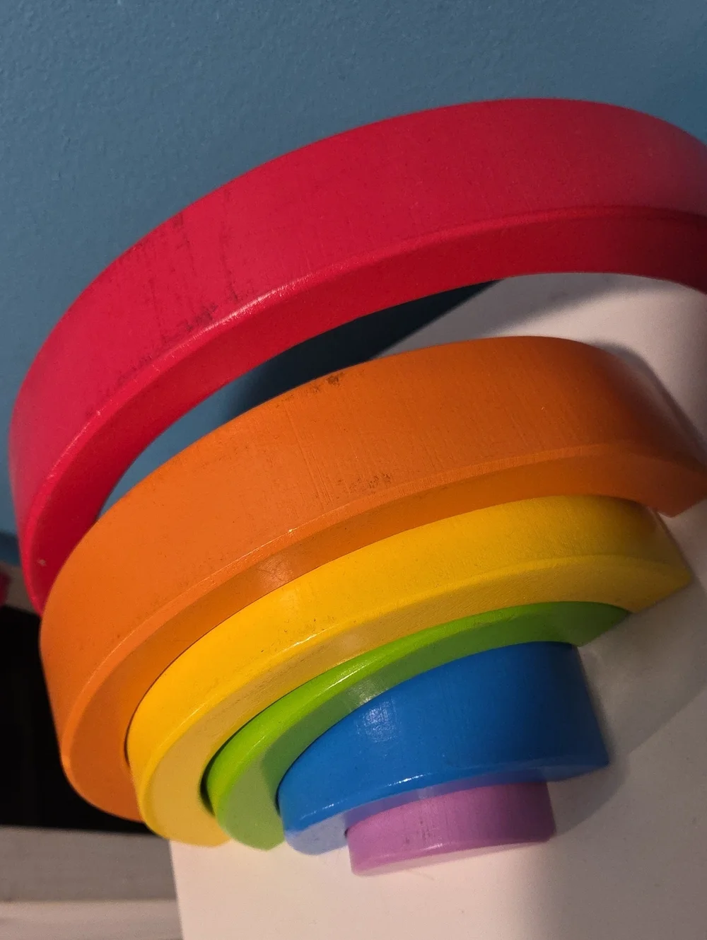 Wooden Rainbow Stacking Toy - Multicolor